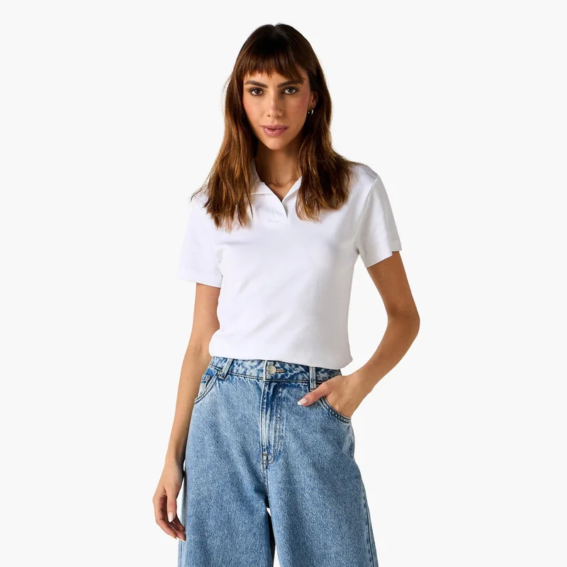 سبلاش فيڤ تيشيرت بولو بياقة جوني